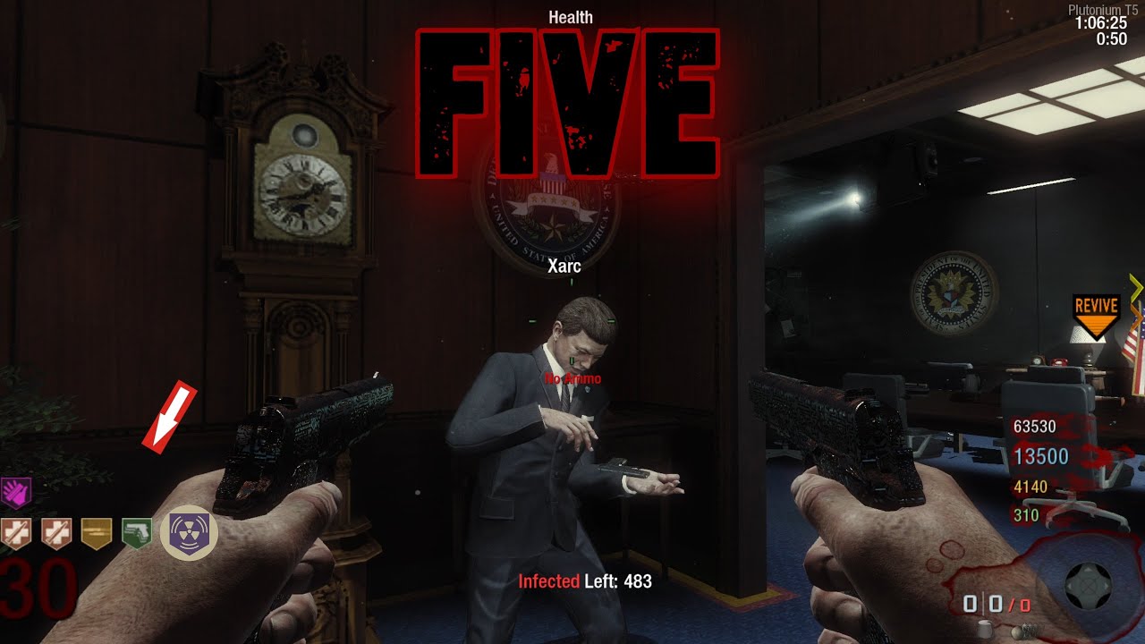 COD Black Ops Zombies - MAP FIVE REMAKE Gameplay multiplayer