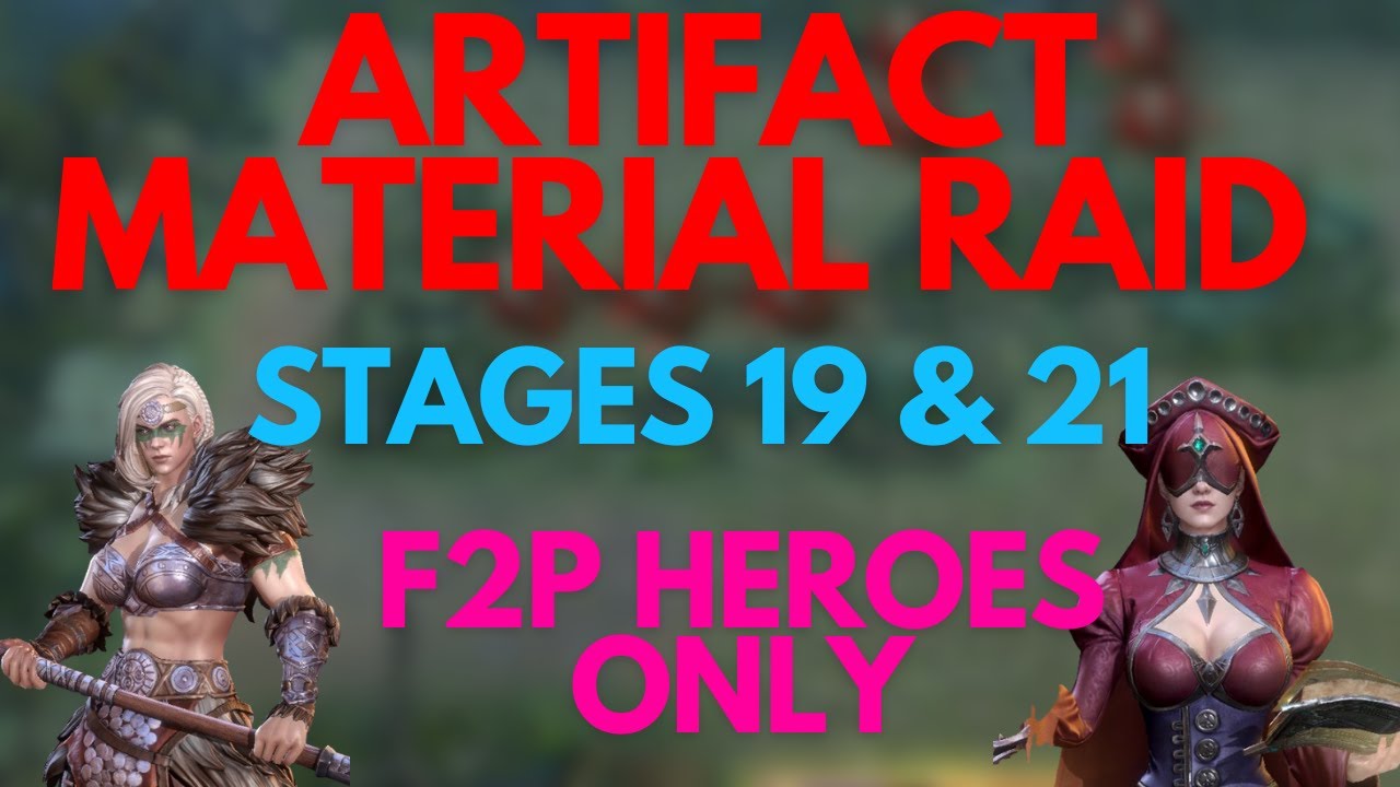 Artifact Material Raid (AMR) Stages 19 & 21 | F2P Heroes Only | Watcher Of Realms