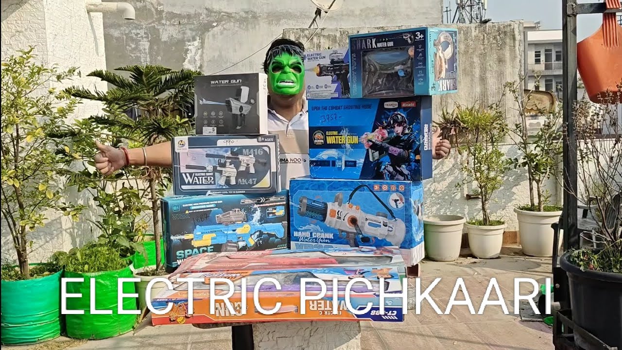 HOLI Electric Watergun Stash Testing Worth 22000 | ये इलेक्ट्रिक पिचकारी देखकर मजे आ जाएगे