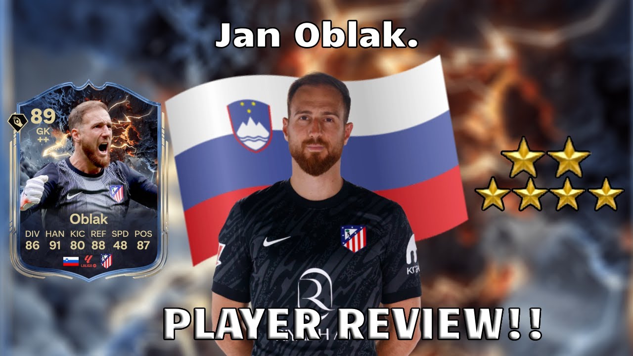 ⚡🧤 89 Rated Jan Oblak Player Review! Thunderstuck Player .!⚡🧤. FC 26 Ultimate Team.