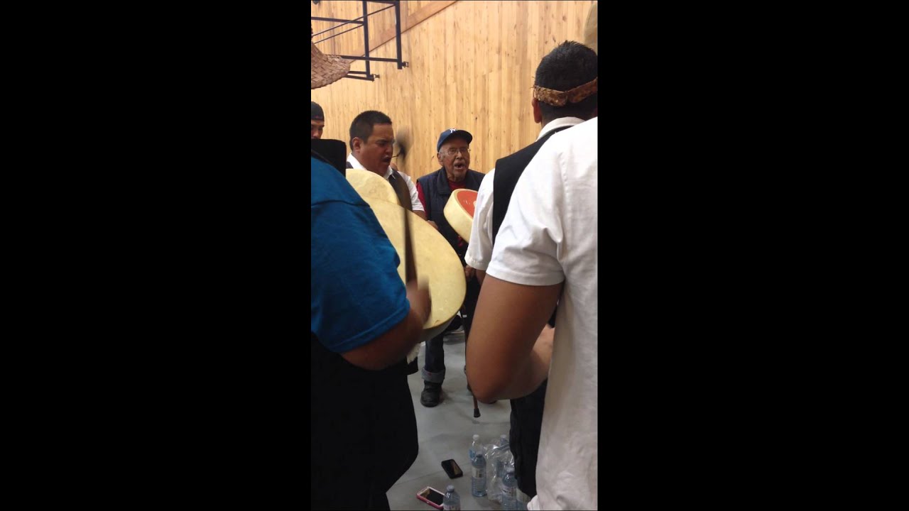 Hesquiaht singers.   Charlie Lucas Sr