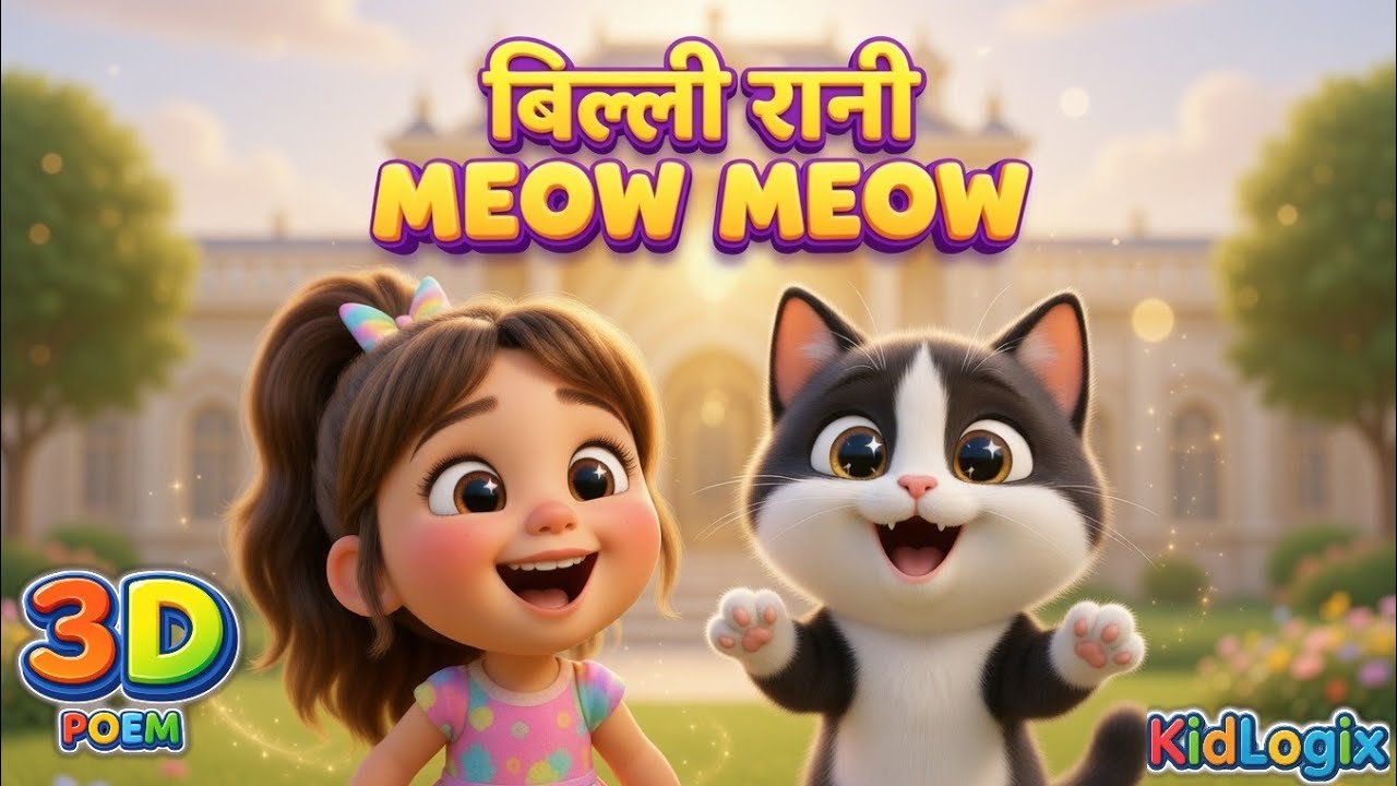 Billi Mausi Meow Meow |🐱 Billi  Rani Nursery Rhyme | Kids Cat Songs | KidLogix