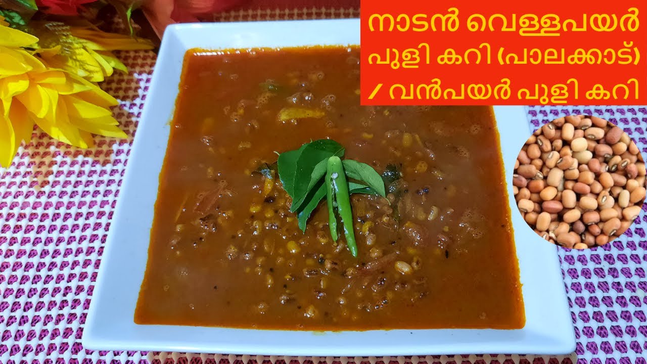തേങ്ങാ ചേർക്കാത്ത നാടൻ വെള്ളപയർ പുളി കറി | VELLAPAYAR PULI CURRY | VANPAYAR PULI CURRY | PALAKKAD