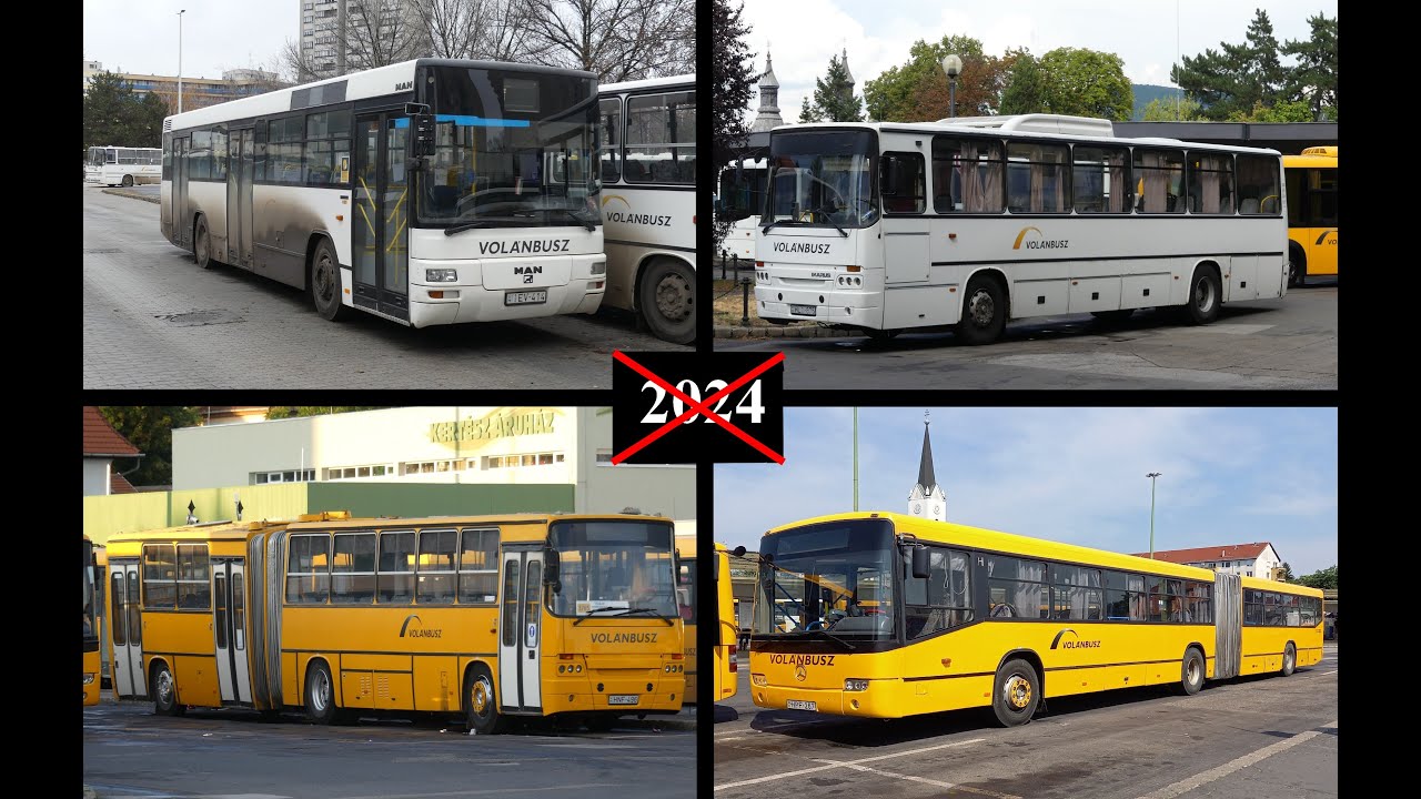 Volánbusz 2024-ben végleg kivont buszai