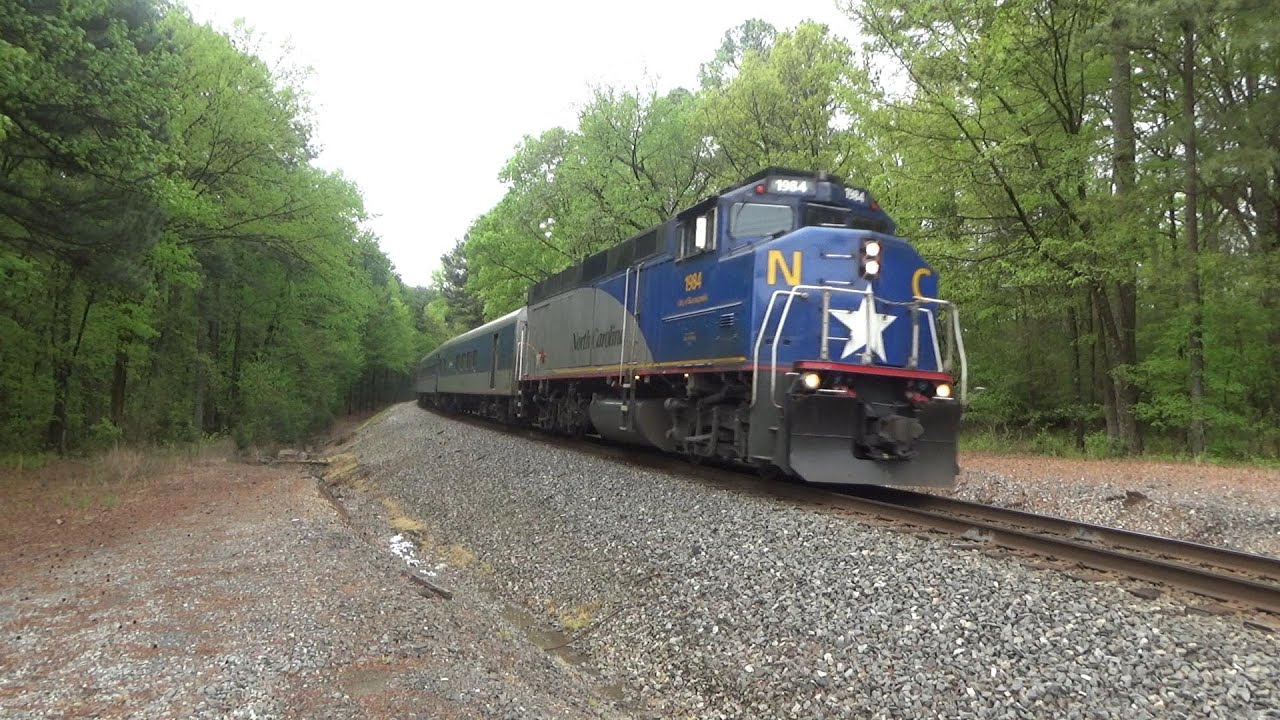 Amtrak and Norfolk Southern Trains around Durham, NC Ft. Duo P42 Peidmont Train!!