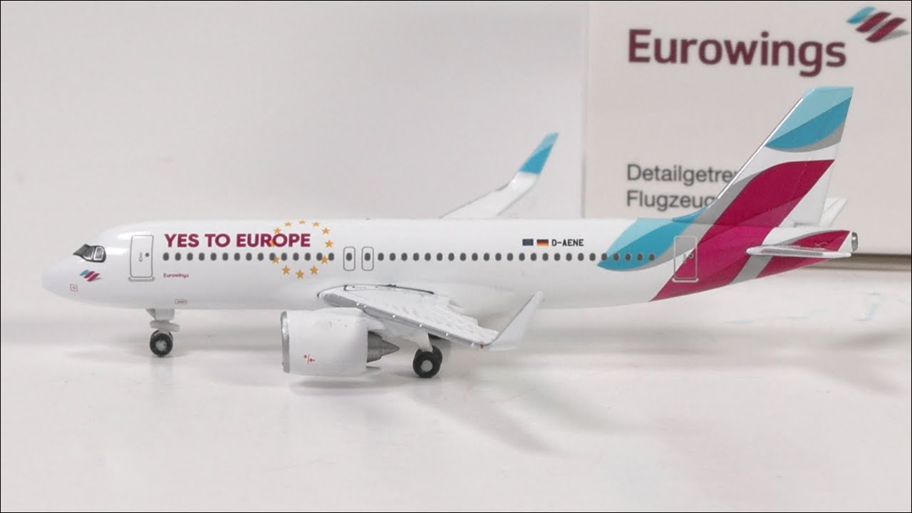 Наклейка Airbus A320NEO от Eurowings &mdash; &laquo;Да Европе&raquo; | Отзыв № 827