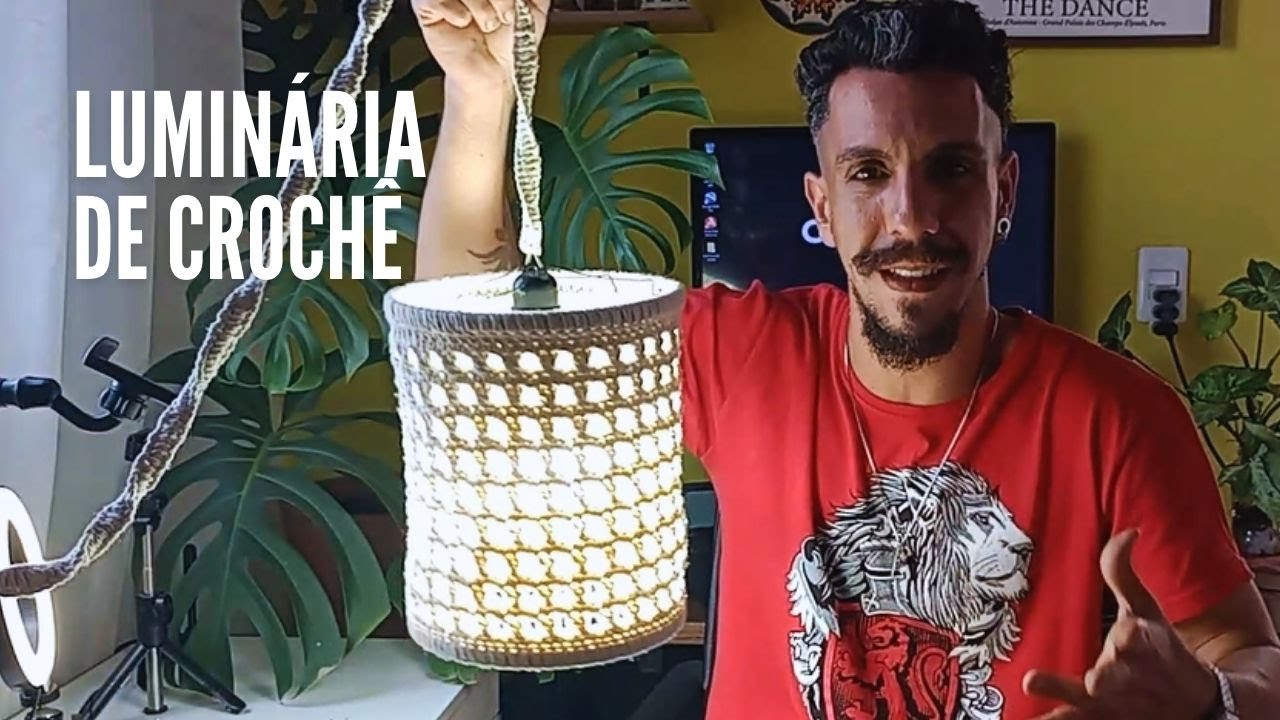 Luminária em Crochê RÁPIDA e FÁCIL!