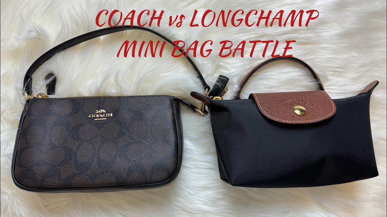 COACH NOLITA 19 VS LONGCHAMP LE PLIAGE MINI POUCH| WHAT FITS| WHICH IS BEST| DUYP CONVERSION KIT