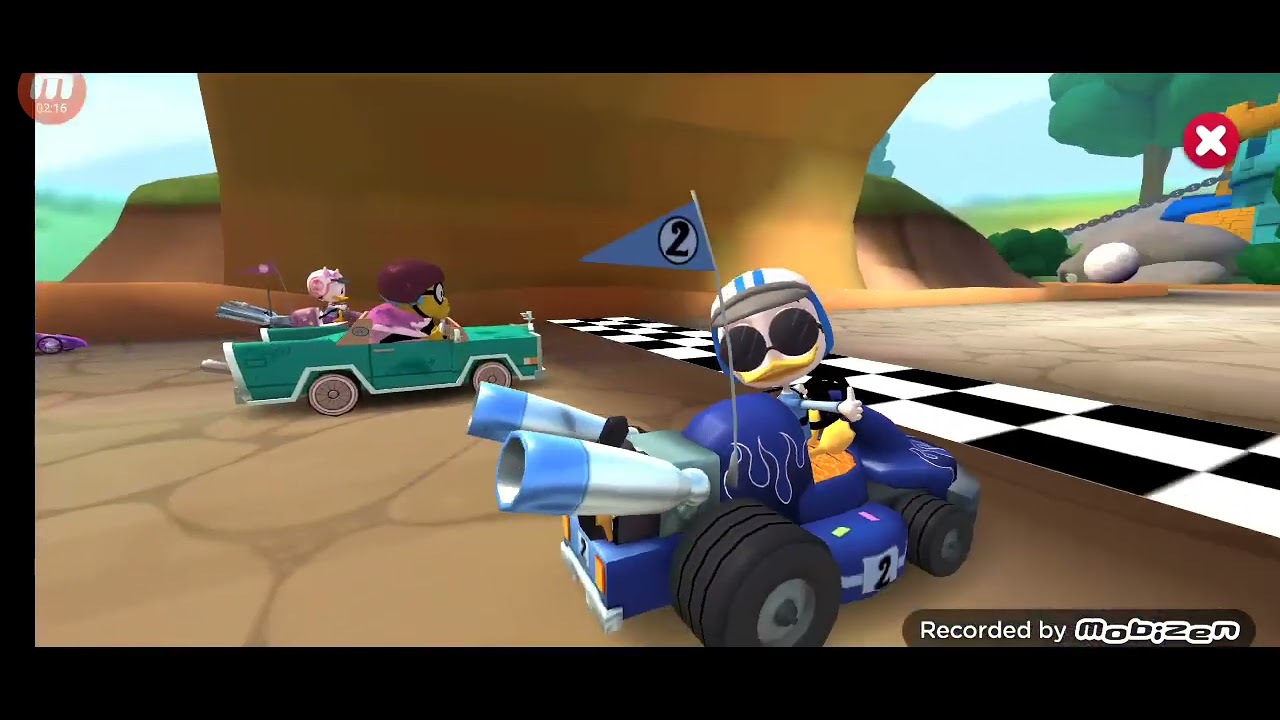 Disney all-star racers  - Enchanted Cup (Dewey) Gameplay