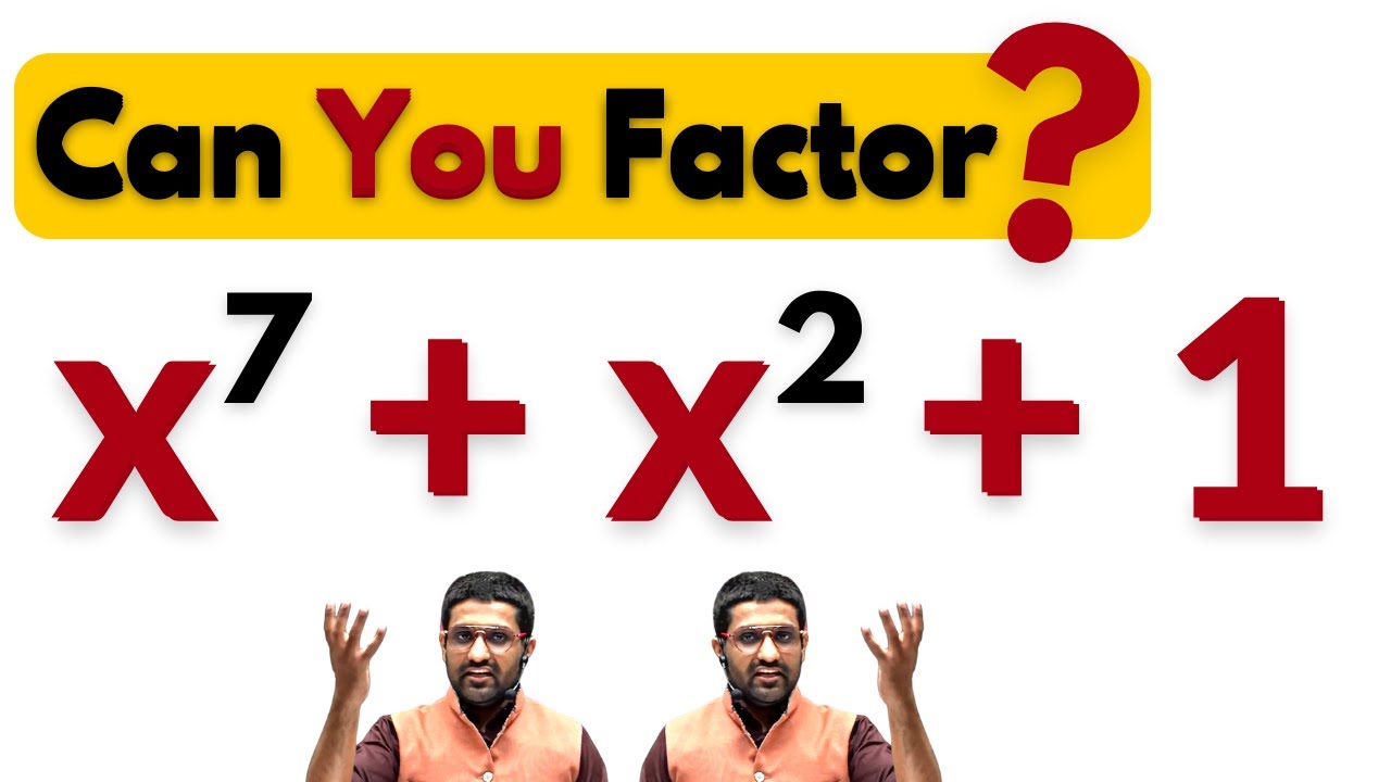 Factoring a Septic Polynomial | How To Factor A Septic Polynomial | Aman Sir