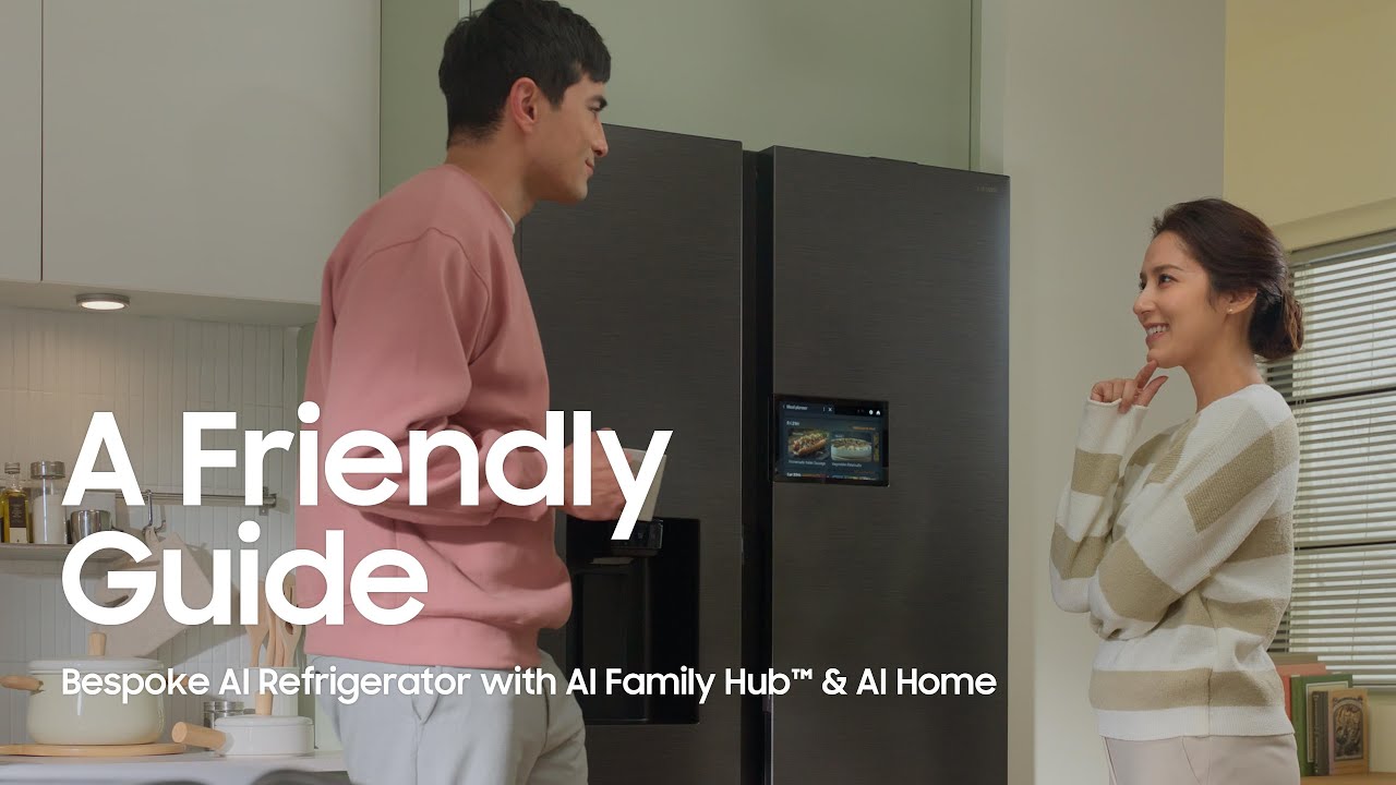 A Friendly Guide to Bespoke AI Refrigerator Side-by-Side I AI Family Hub™ & AI Home I Samsung