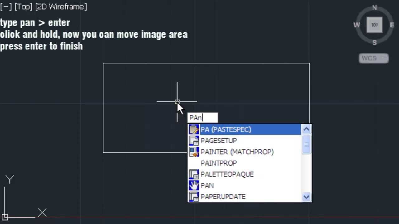 Understanding AutoCAD Pan Command (Basic)