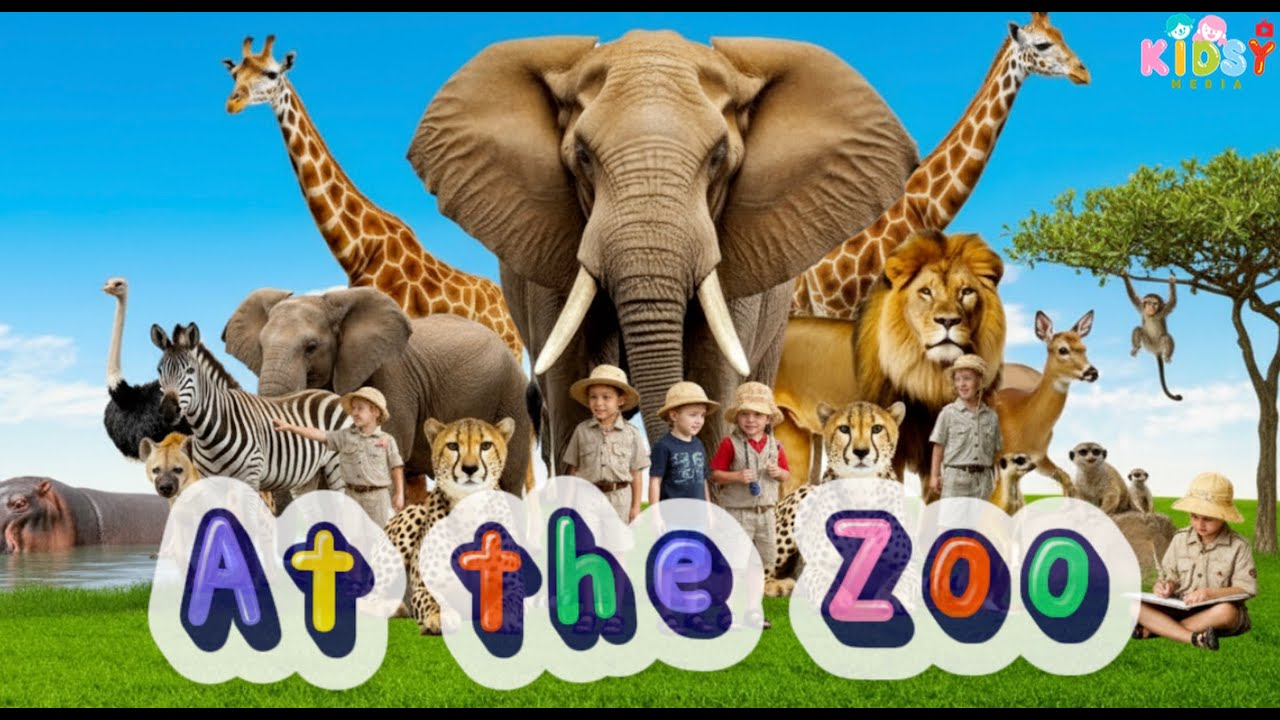 At the Zoo | Fun Animal Song for Kids