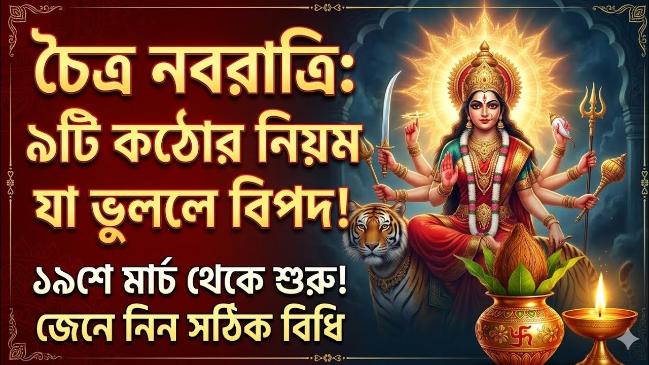 চৈত্র নবরাত্রির ৯টি গুপ্ত ও কঠোর নিয়ম: সামান্য ভুলেই হতে পারে সর্বনাশ! | Chaitra Navratri 2026