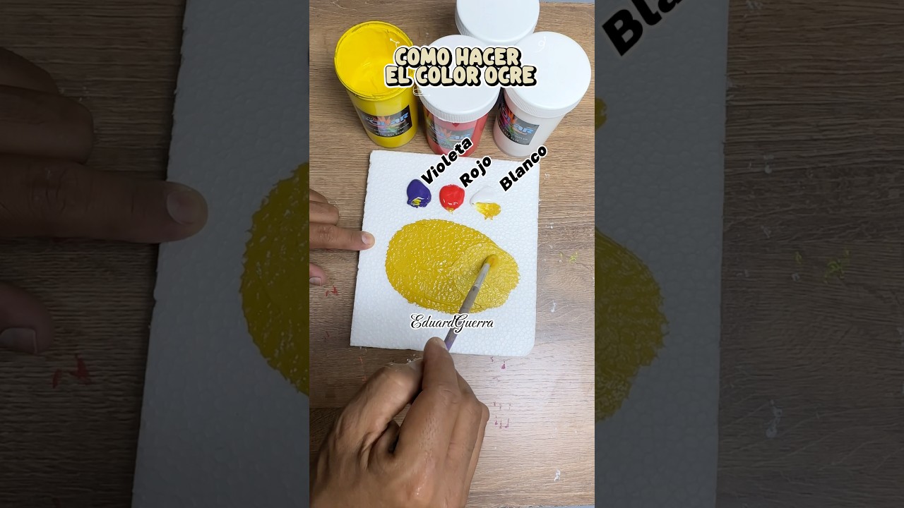 Como hacer el color Ocre😲