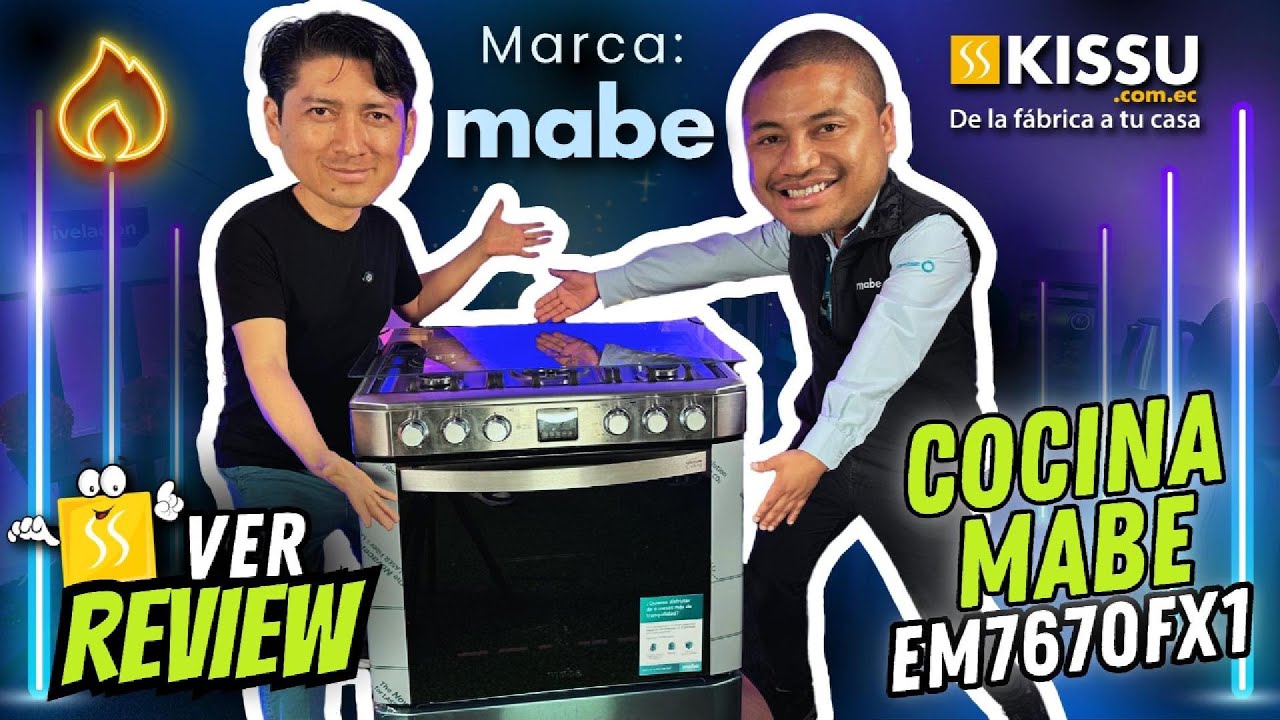 ¿Es la Cocina a gas Mabe EM7670FX1 la más completa? 👨‍🍳🔥 | ¡5 Quemadores, grill y más! |  REVIEW 🍳✨