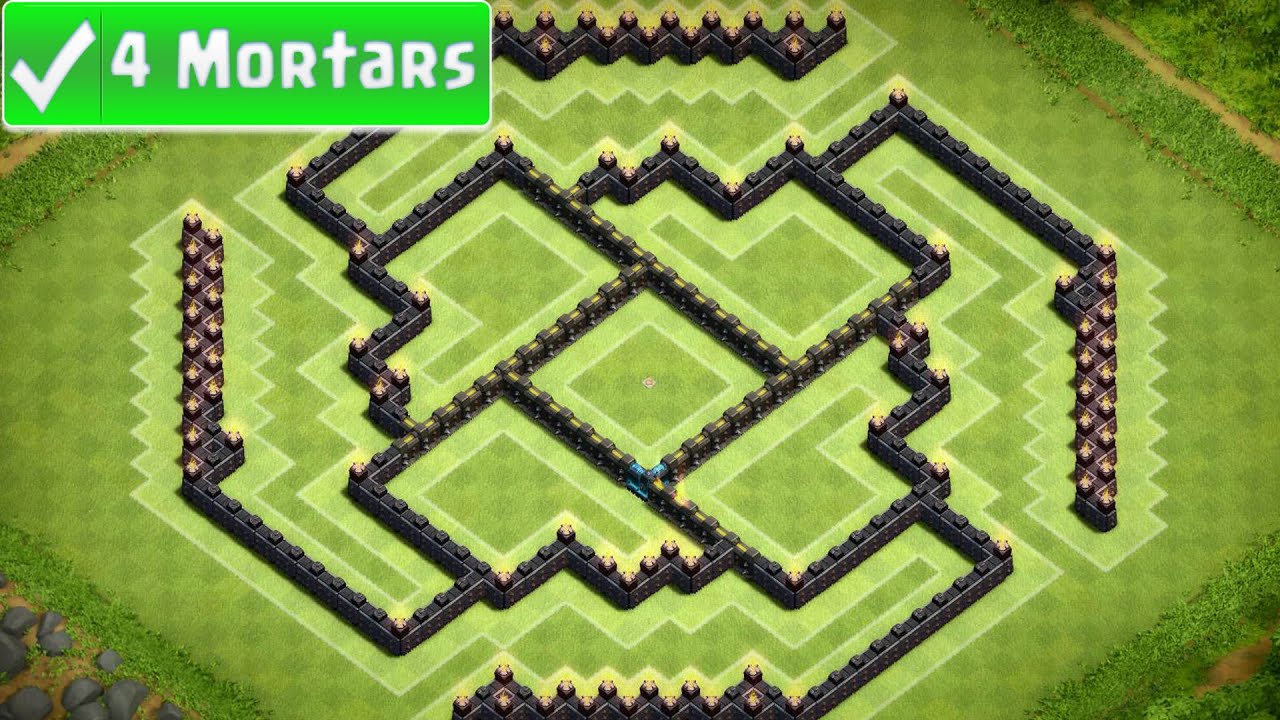 Clash of Clans - Town Hall 9 Farming Base (Aura 3) Remastered 4 Mortar - Speed Build