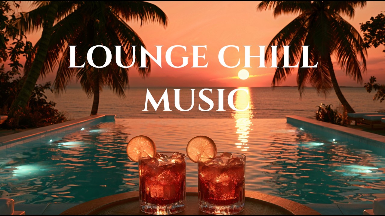 Luxury Sunset Chill Lounge | Soft Romantic Ambient & Warm Deep Vibes ~ Premium Champagne Escape