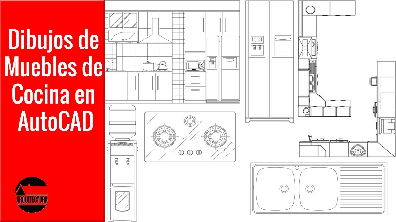 DIBUJOS DE MUEBLES DE COCINA EN AUTOCAD
