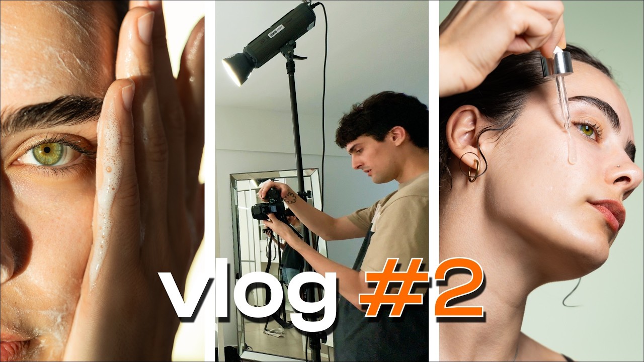 así es un día de rodaje para una marca de cosméticos | Vlog #2