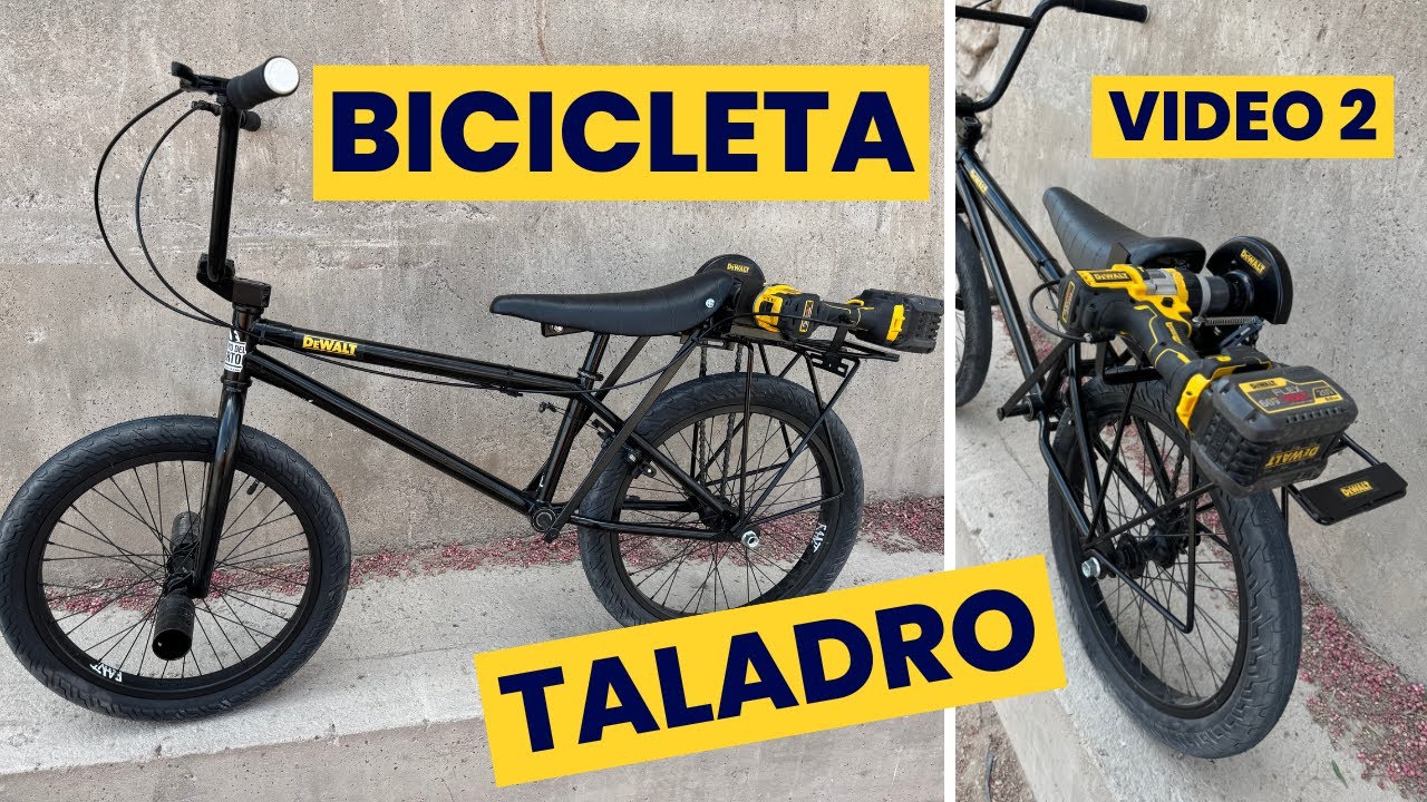 Bicicleta ELECTRICA FLEXVOLT usando un taladro Dewalt - Final