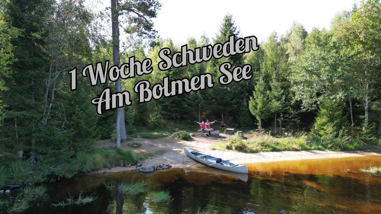 1 Woche Schweden Tour. Pickup mit Wohnkabine .Kanufahren am Bolmen See
