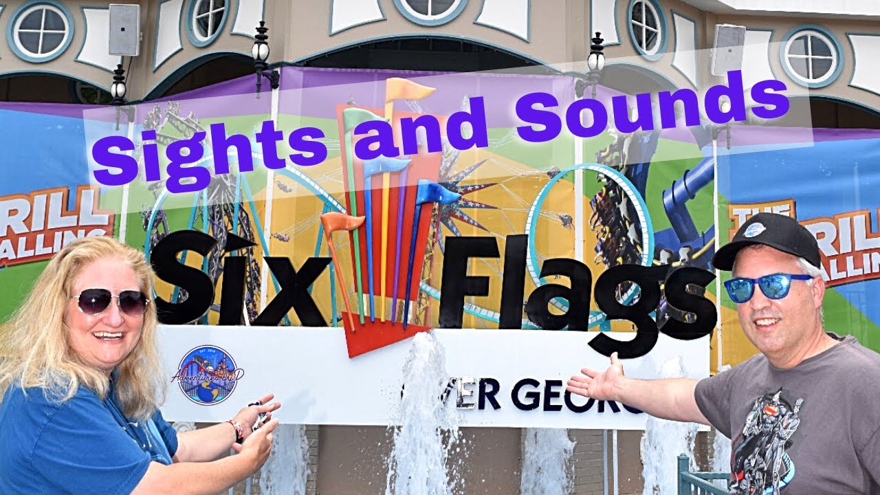 Sights and Sounds of Six Flags Over Georgia 2021 | Walking Tour 4K