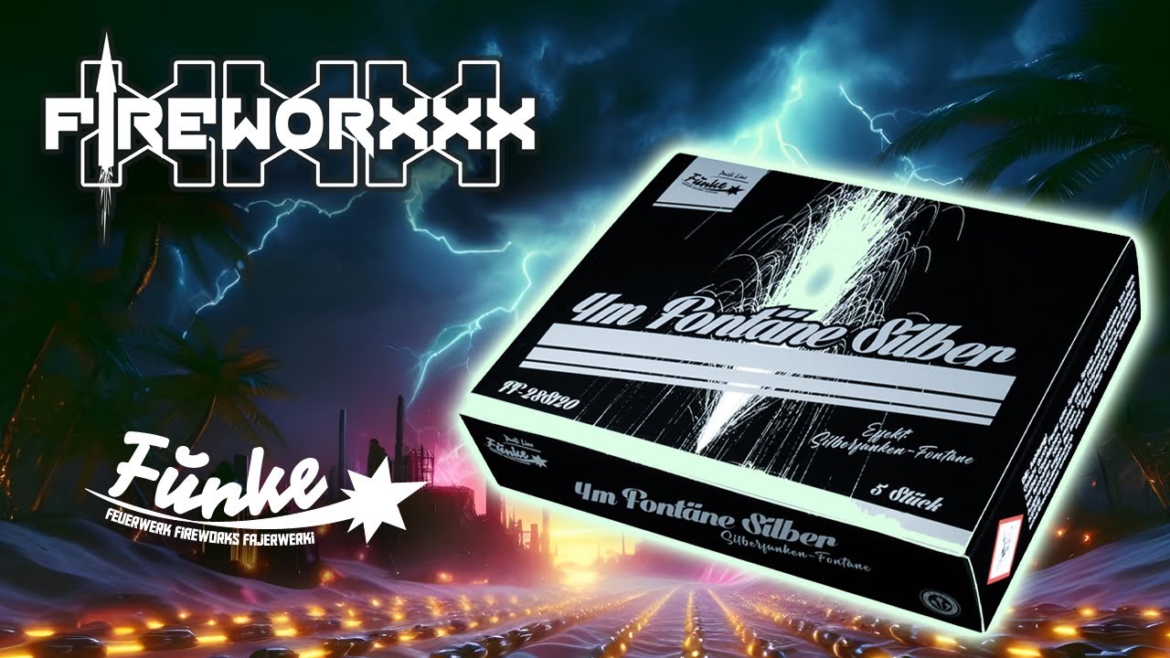Funke Feuerwerk 4m Fontäne Silber | Fireworxxx Emmerich