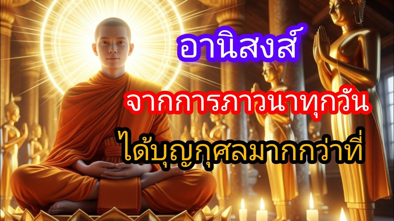 อานิสงส์จากการภาวนาทุกวัน ได้บุญกุศลมากกว่าที่คิด.