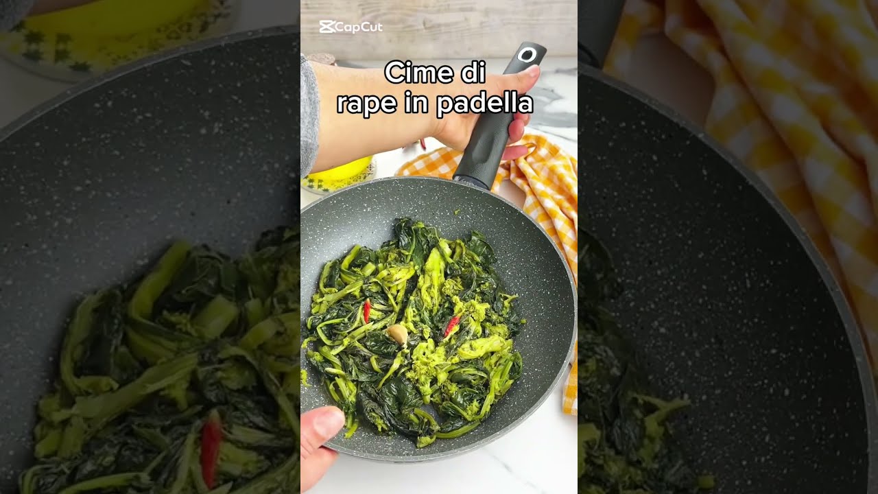 Cime di rapa in padella - Veloci e buonissime senza lessarle, così non sbagli - Ricette che Passione