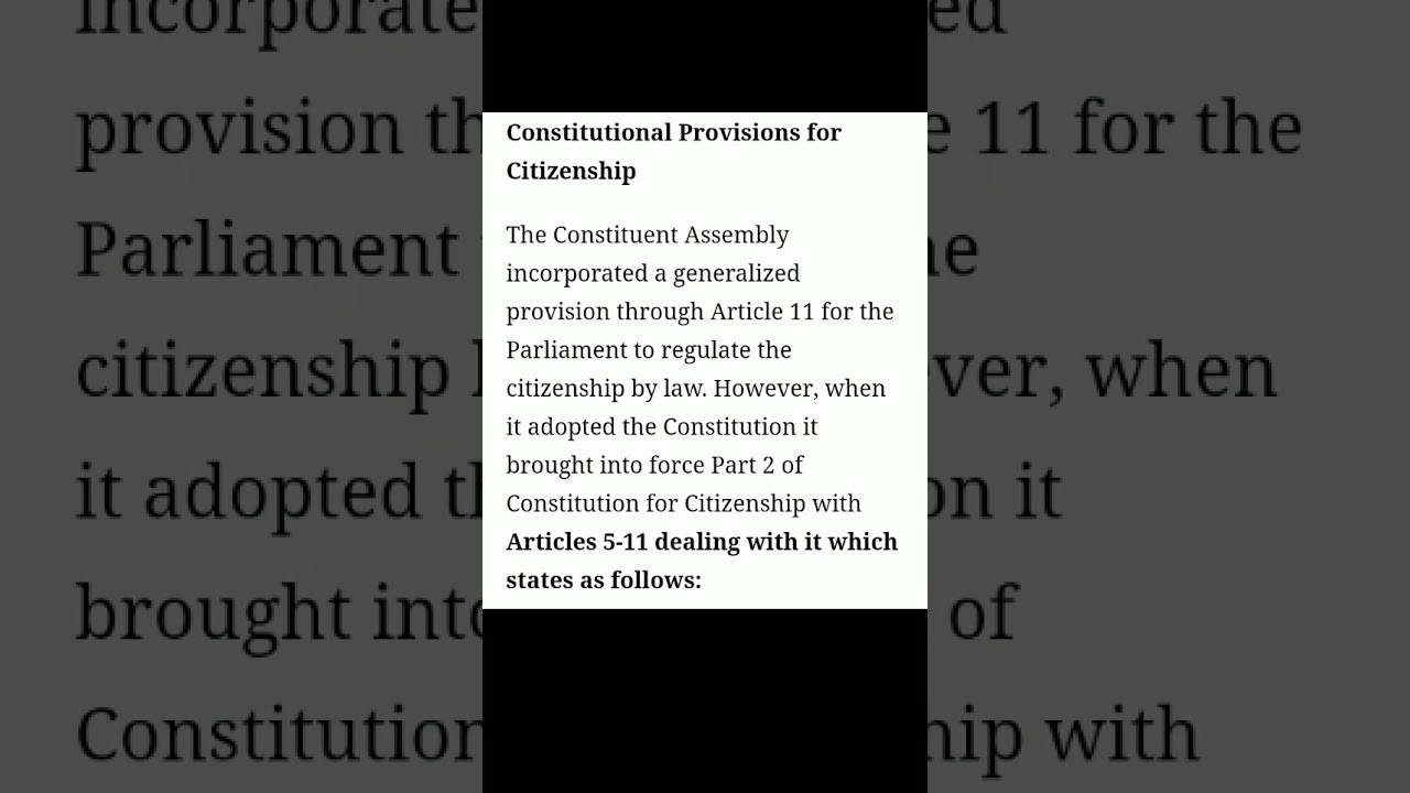 Discuss the main provisions of The Citizenship Act, 1955. What are the contemporary  debates on..