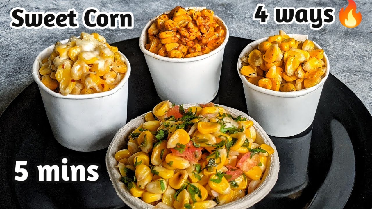 American sweet corn 4 ways | Lemon pepper | Peri peri | Cheese corn | Desi style | Kitchen Flames