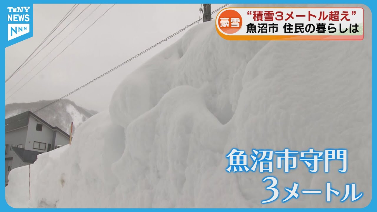 【大雪】魚沼市で