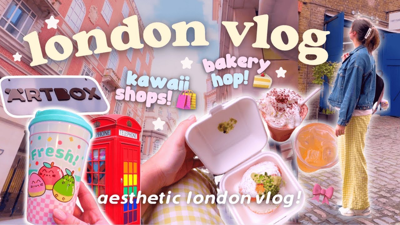 A Cozy Day in London 🎀 Exploring a Kawaii Store (ArtBox), Bakery Hopping & Stationery Shopping! 🍰🛍️✨