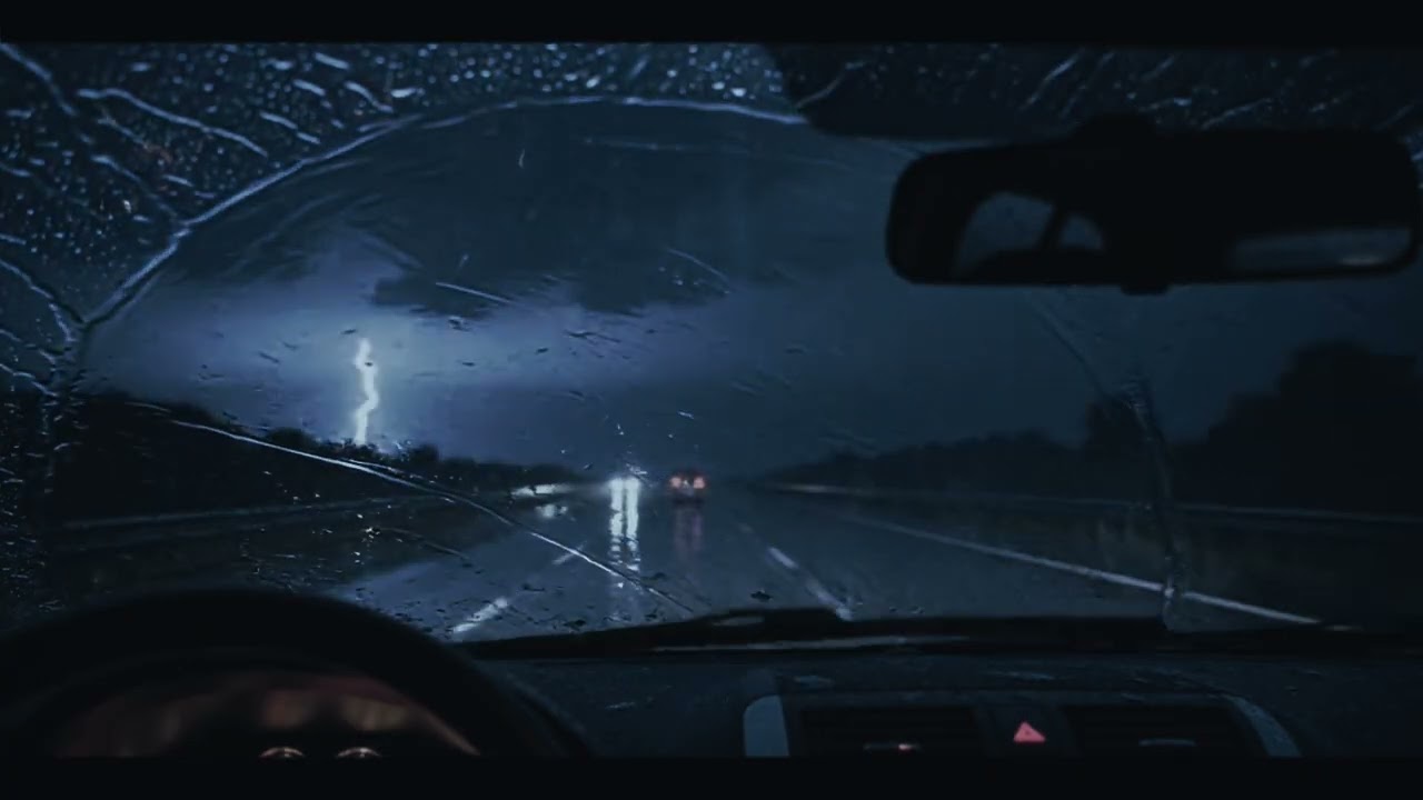 🚗 Late Night Drive &mdash; Rainy Exit Road Out of the City 🌧️💤
