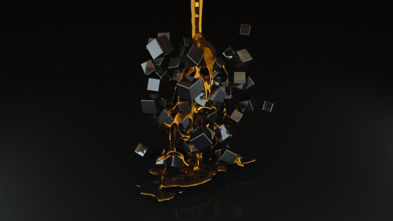 Cinema 4D - Melted Gold (Octane Render)