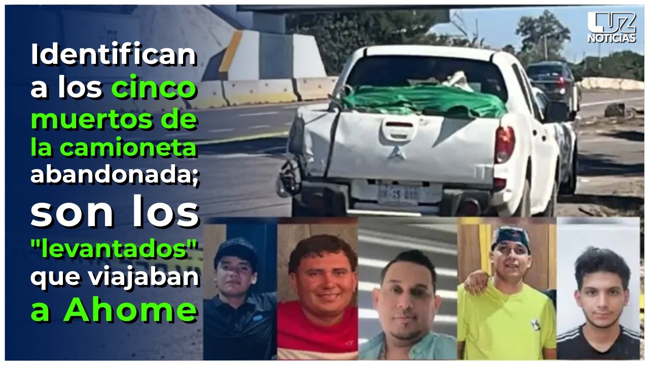 Identifican a los 5 muertos de la camioneta abandonada en la autopista; son los 
