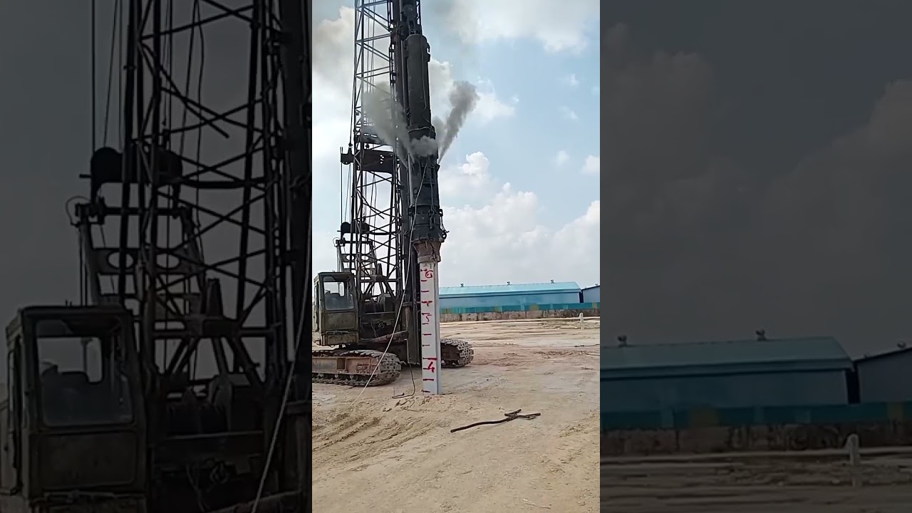 Vertical Diesel Hammer K25 Pile driving