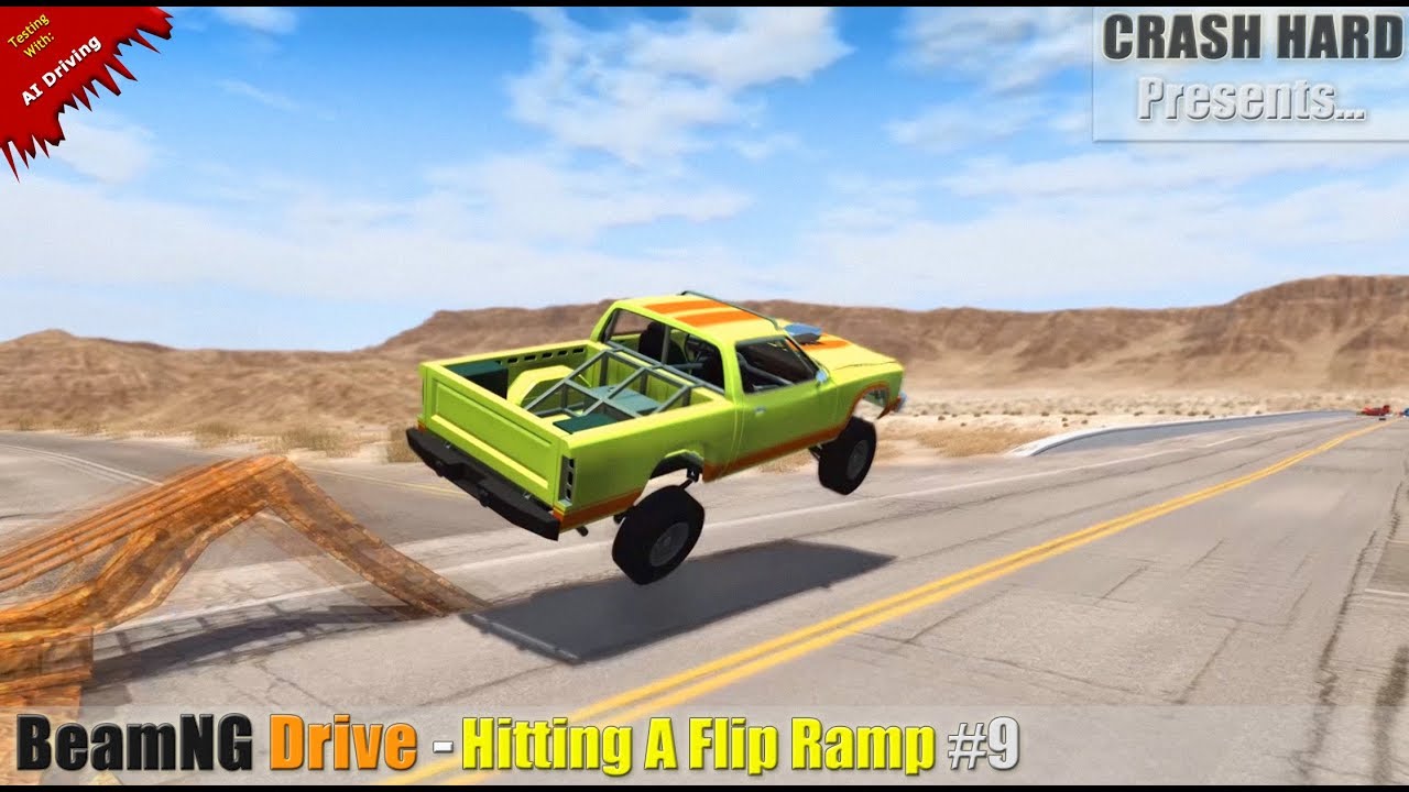 BeamNG Drive - Hitting A Flip Ramp #9