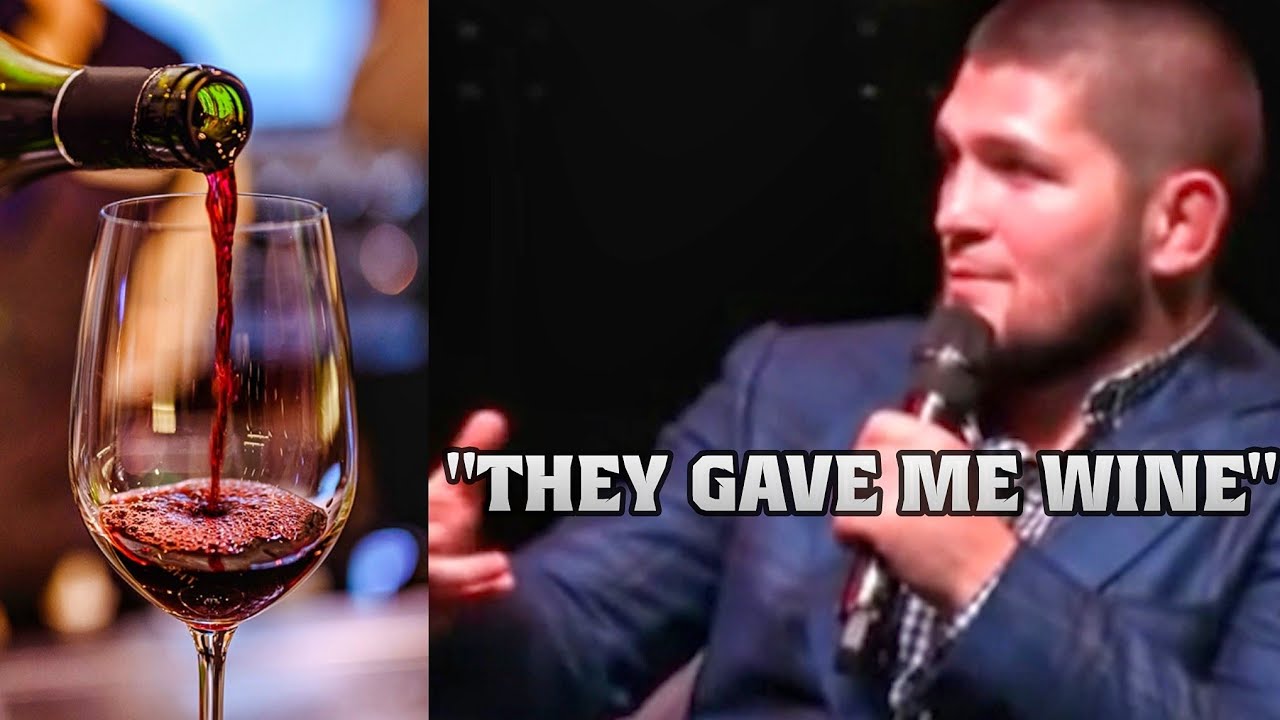 KHABIB WAS GIVEN WINE, LOOK WHAT HE DID NEXT