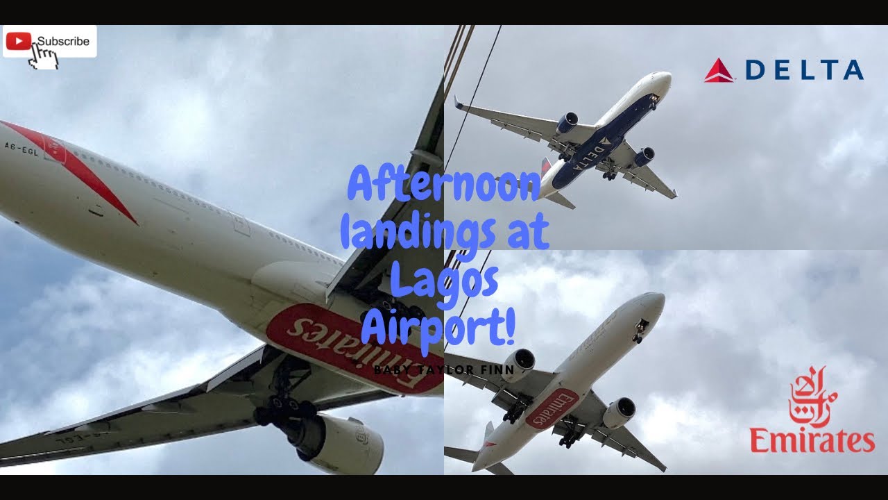 PLANE SPOTTING at Lagos Airport || Emirates, Delta Airline, Lufthansa, Qatar Airways, Air Peace…