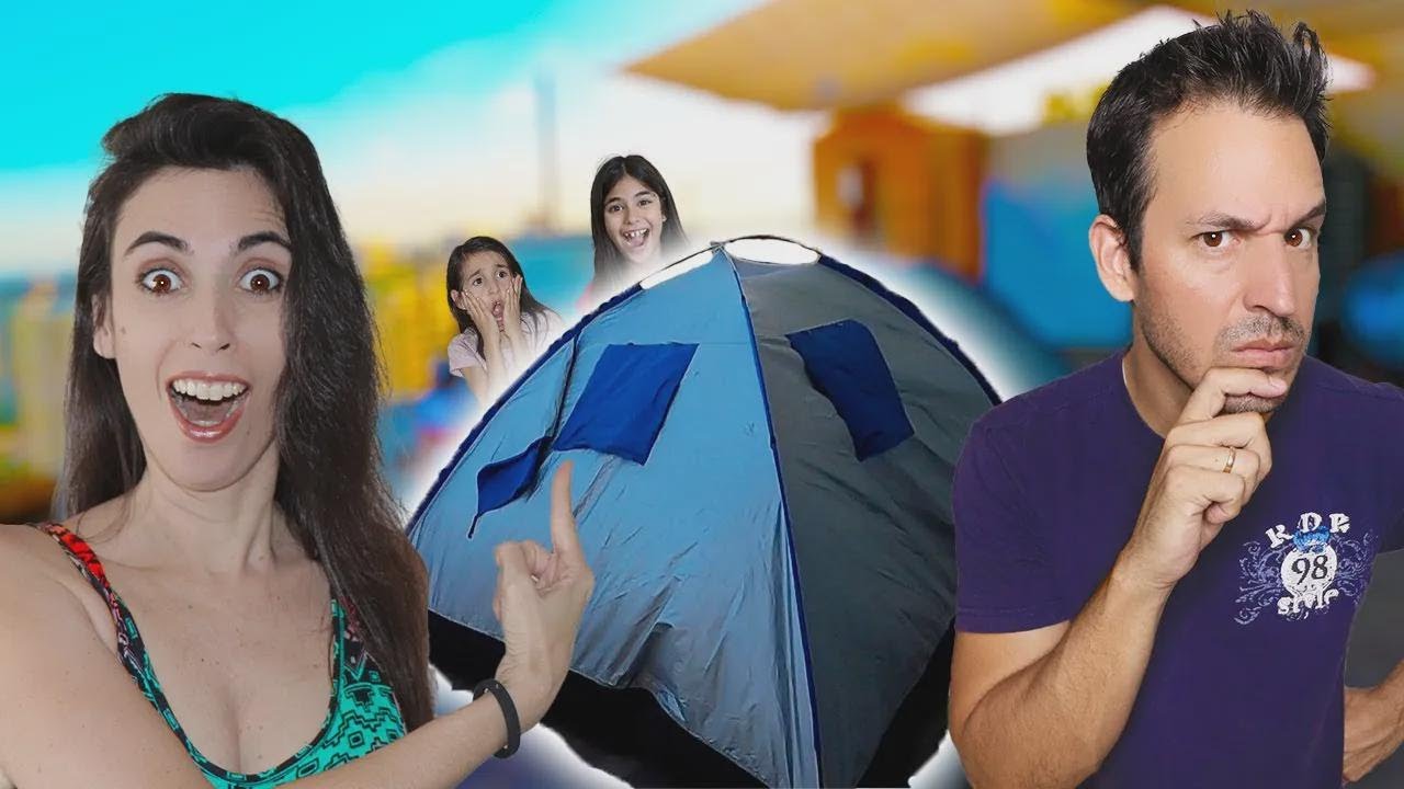 Acampamos 24 horas na varanda com as crianças!