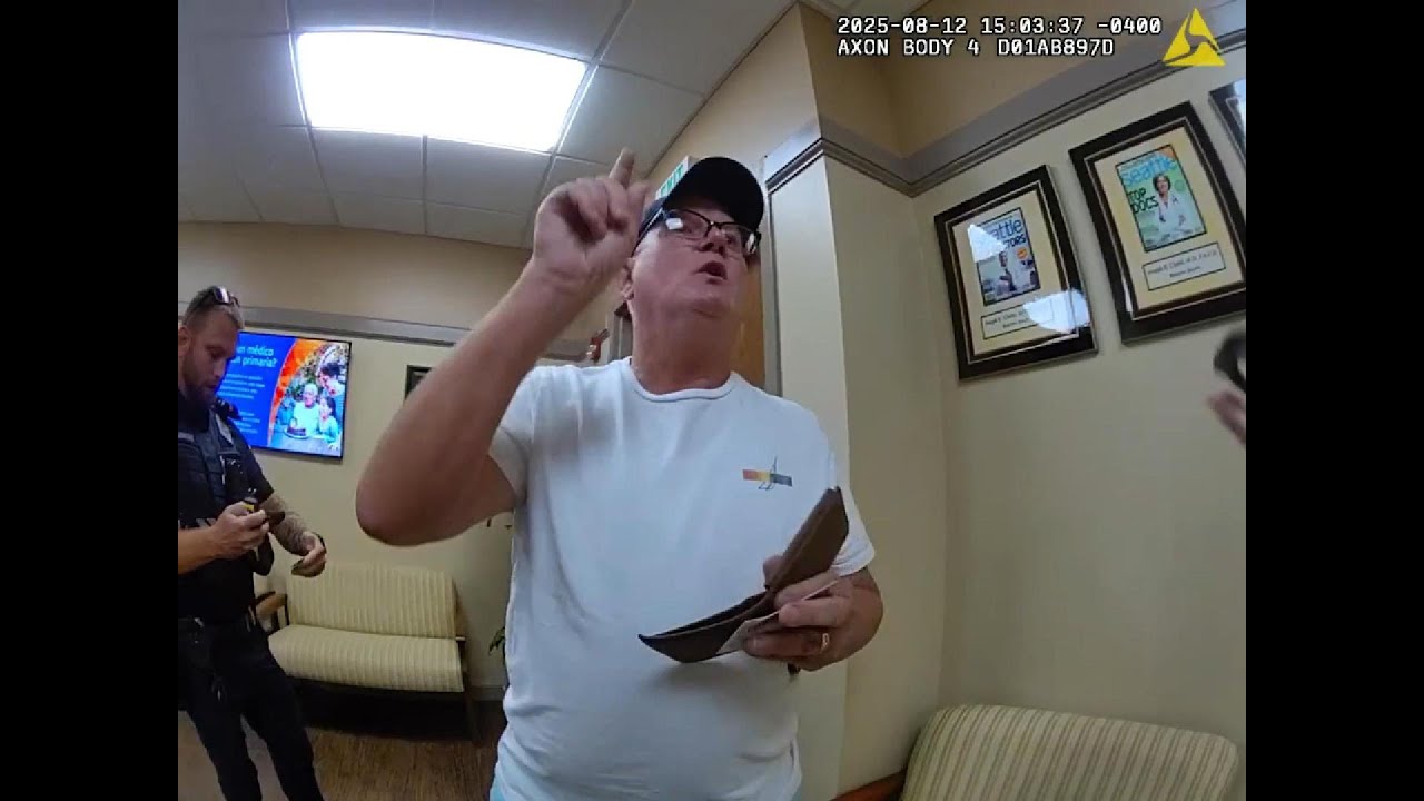 Patient Refuses to Leave Doctor's Office, No Nonsense Officers Arrest Him