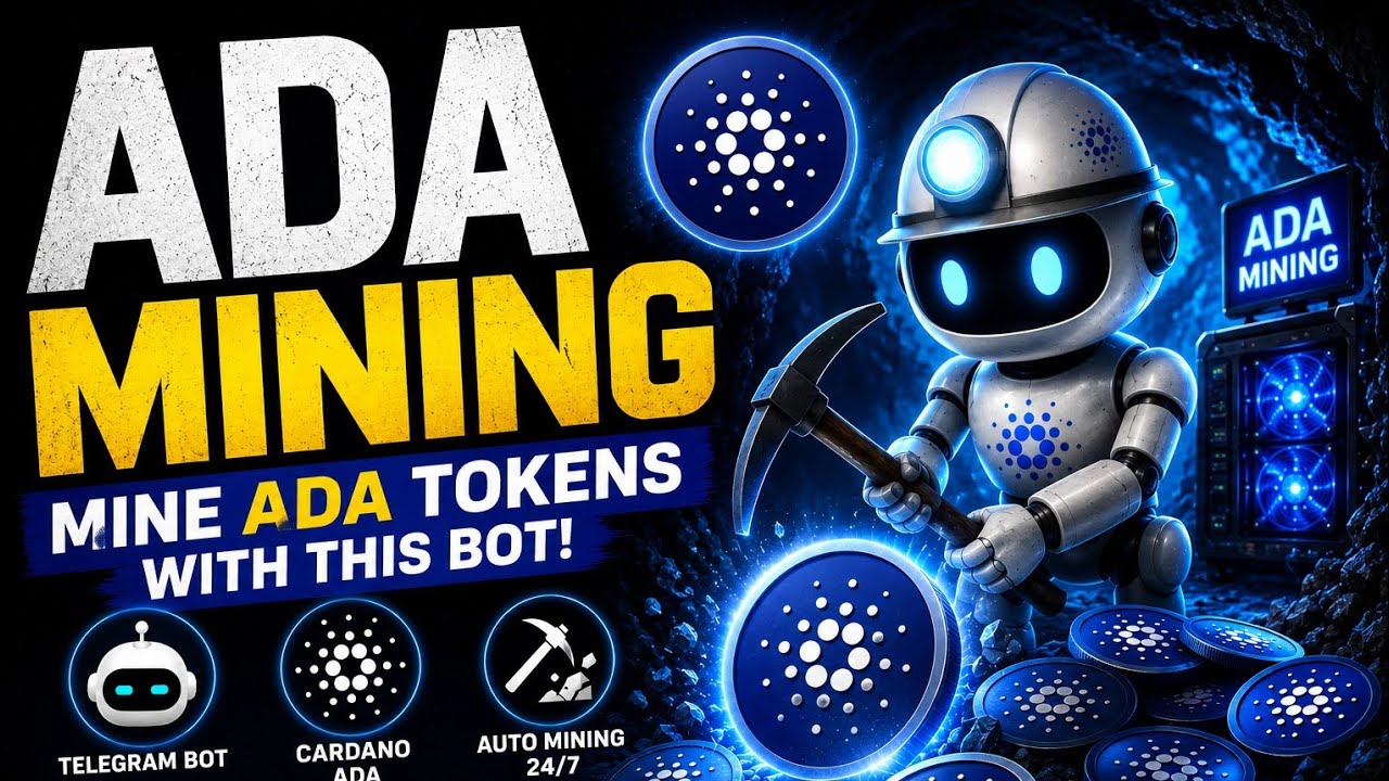 How to Mine ADA Tokens with a Telegram Bot (2026) | Free Cardano Mining Guide