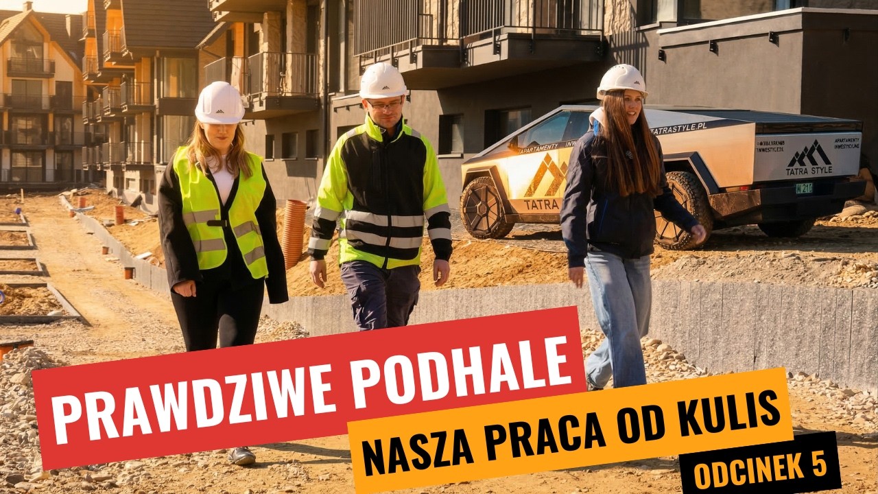 Inwestycje nad jeziorem czorsztyńskim, postępy prac nową inwestycją. Prawdziwe Podhale. #Tatrastyle