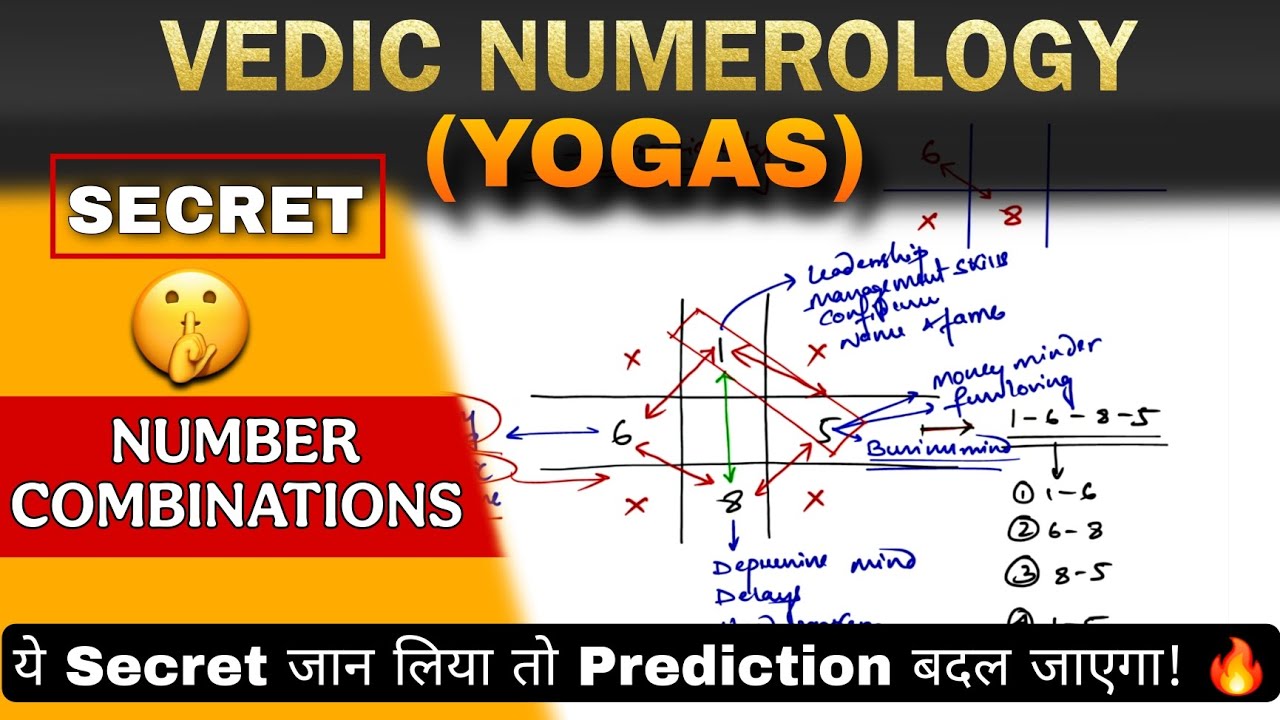 VEDIC NUMEROLOGY YOGAS 🔥 | Secret Numerology Combinations | DETAILED EXPLANATIONS | DON'T MISS 