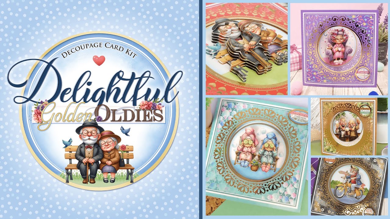 NEW Delightful Golden Oldies Decoupage Card Kit!