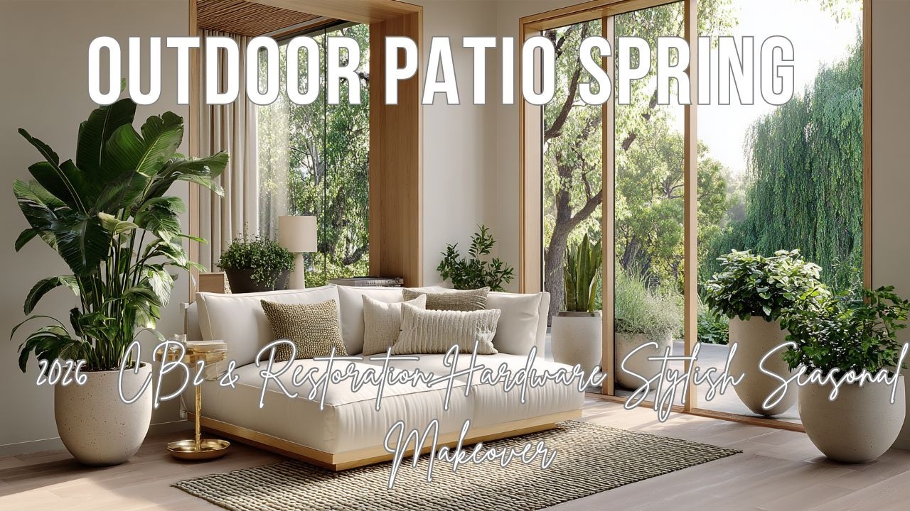 Outdoor Patio Spring 2026  CB2 & Restoration Hardware Stylish Seasonal Makeover