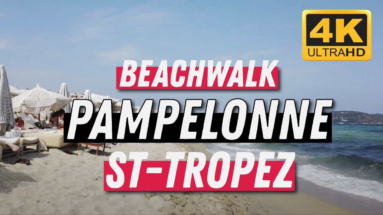 Beachwalk - Saint-Tropez ☀️ Pampelonne - France [ 4K ] Summer Walking Tour