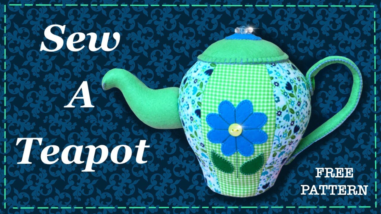 How to sew a Teapot || Pincushion || FREE PATTERN || Full tutorial with Lisa Pay